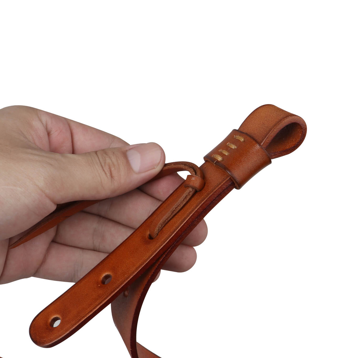 Tourbon Genuine Leather Gun Sling Rifle Strap Shooting Adjustable 2