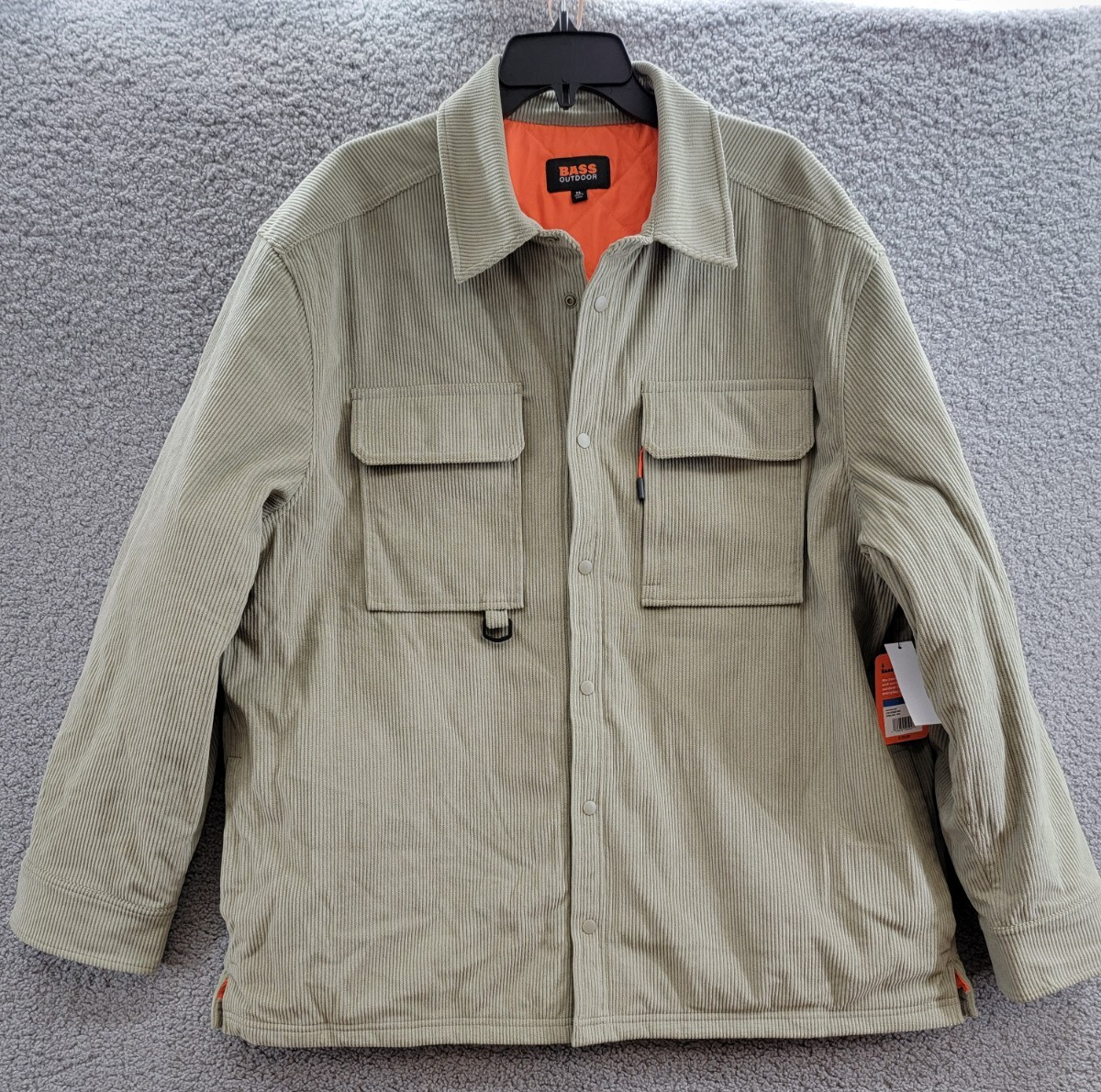 BASS OUTDOOR Relaxed Fit Corduroy Shirt Jacket Mens XL Overland Trek Long Sleeve - Picture 2 of 19