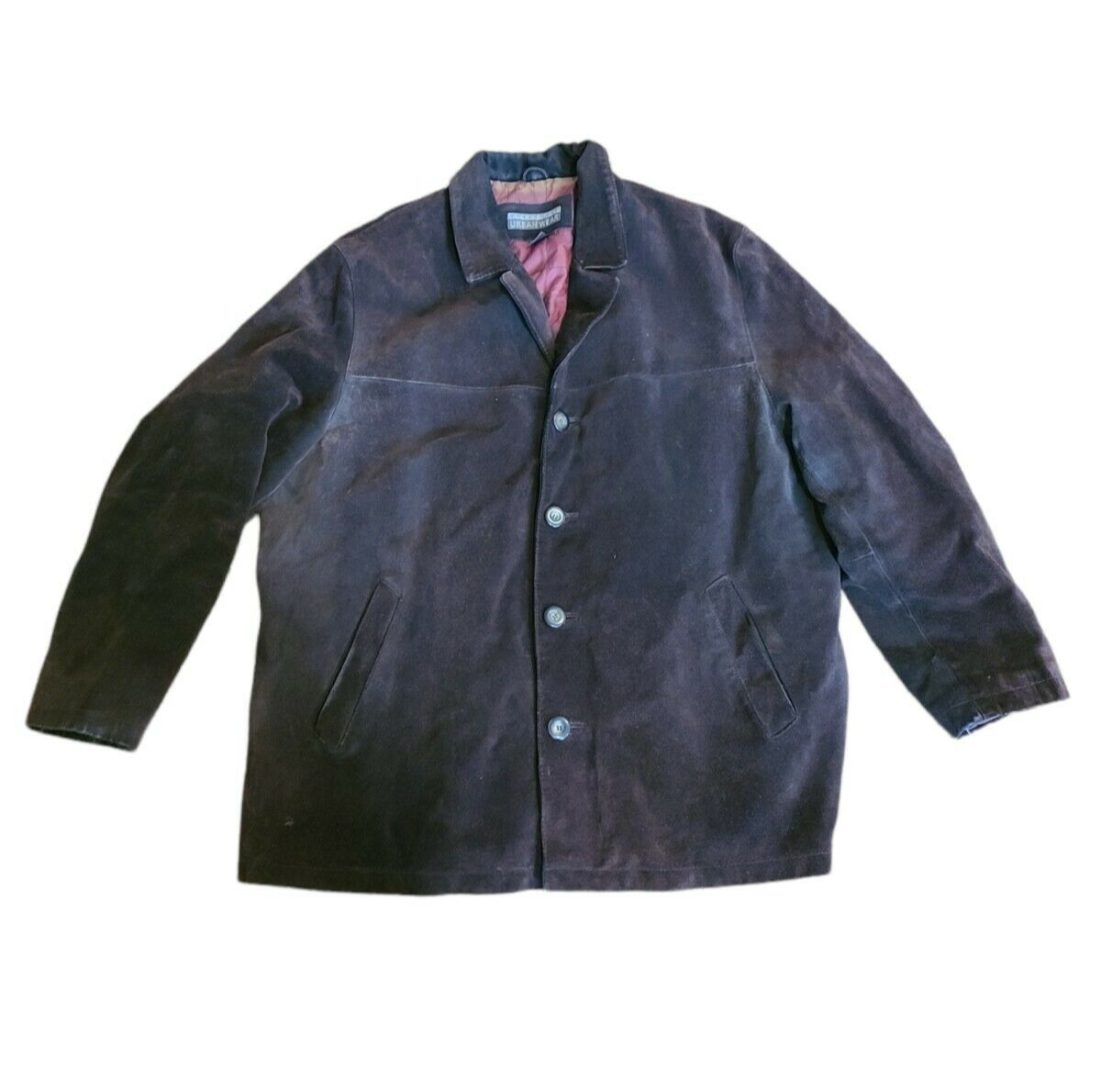 Vintage Structure Urban Wear Suede Leather Jacket XL Brown Vintage Structure Urban Wear Suede Leather Jacket XL Brown