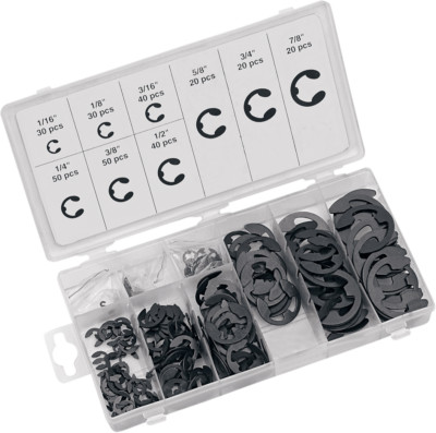PERFORMANCE TOOL W5208 E-CLIP ASSORTMENT 300 PC