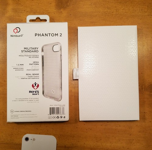 EMPTY BOX ONLY!! Nimbus Phantom 2 for Apple iPhone 8 Hexa Pattern