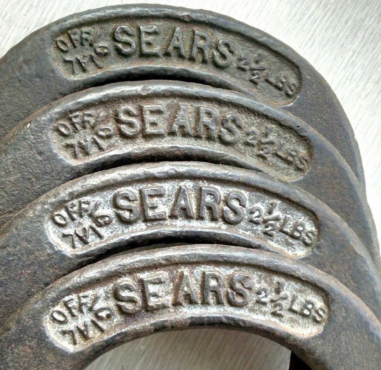 4 Vintage Sears Pitching Horseshoes