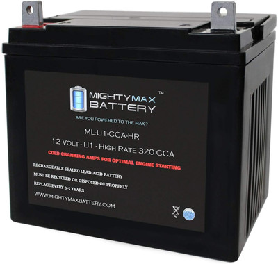 ML-U1-CCAHR 12V 320CCA Battery for Johndeere X320 300CCA Lawn Mower