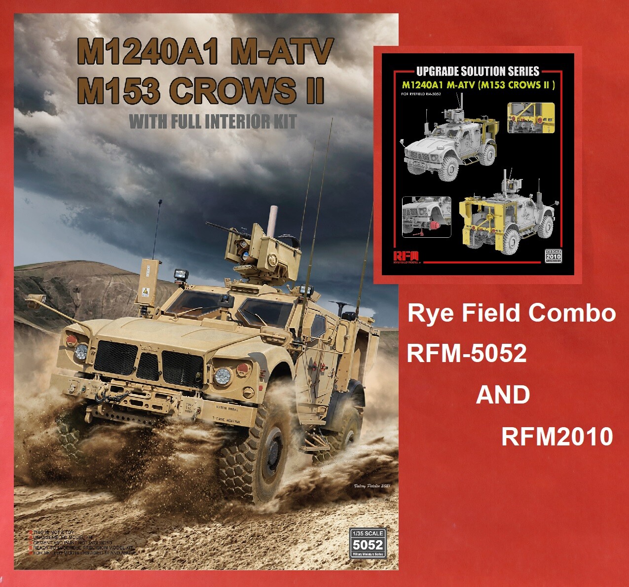 Rye Field RM5052 1/35 M1240A1 M-ATV M153 CROWS II & RM2010
