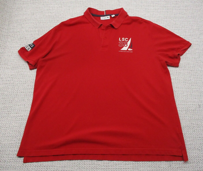 LACOSTE Polo Shirt Sailing Club 33 Short Sleeve FR 8 US 3XL Slim