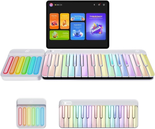 鍵盤楽器 PopuPiano Smart Keyboard Full Set PopuPiano Smart Keyboard With Rainbow Lighting Music