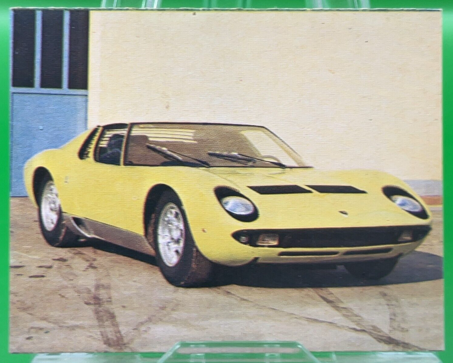 Lamborghini Miura P400S Yellow Super Car Card TCG Vintage