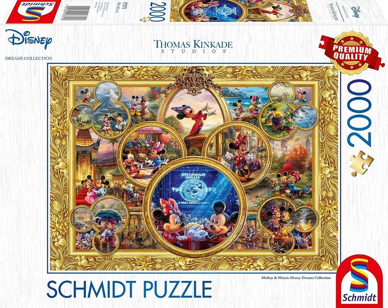 Schmidt - Puzzle De Thomas Kinkade Disney Minnie Et Mickey â 2000 PiÃ¨Ces -  -...
