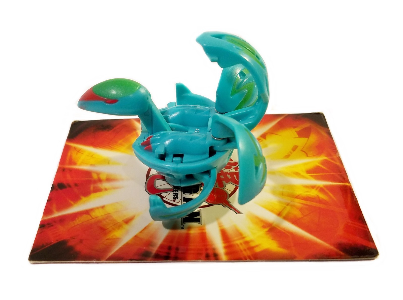 Bakugan Oberus Green Ventus B2 Bakupearl 420g Lone Wolf Gate Card and 1 Card
