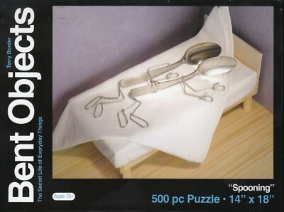 Bent Objects: Spooning 500 Piece Puzzle - Terry Border