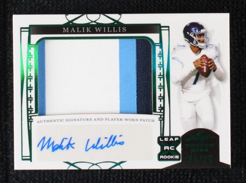 2022 Leaf Trinity Malik Willis #PA-MW1