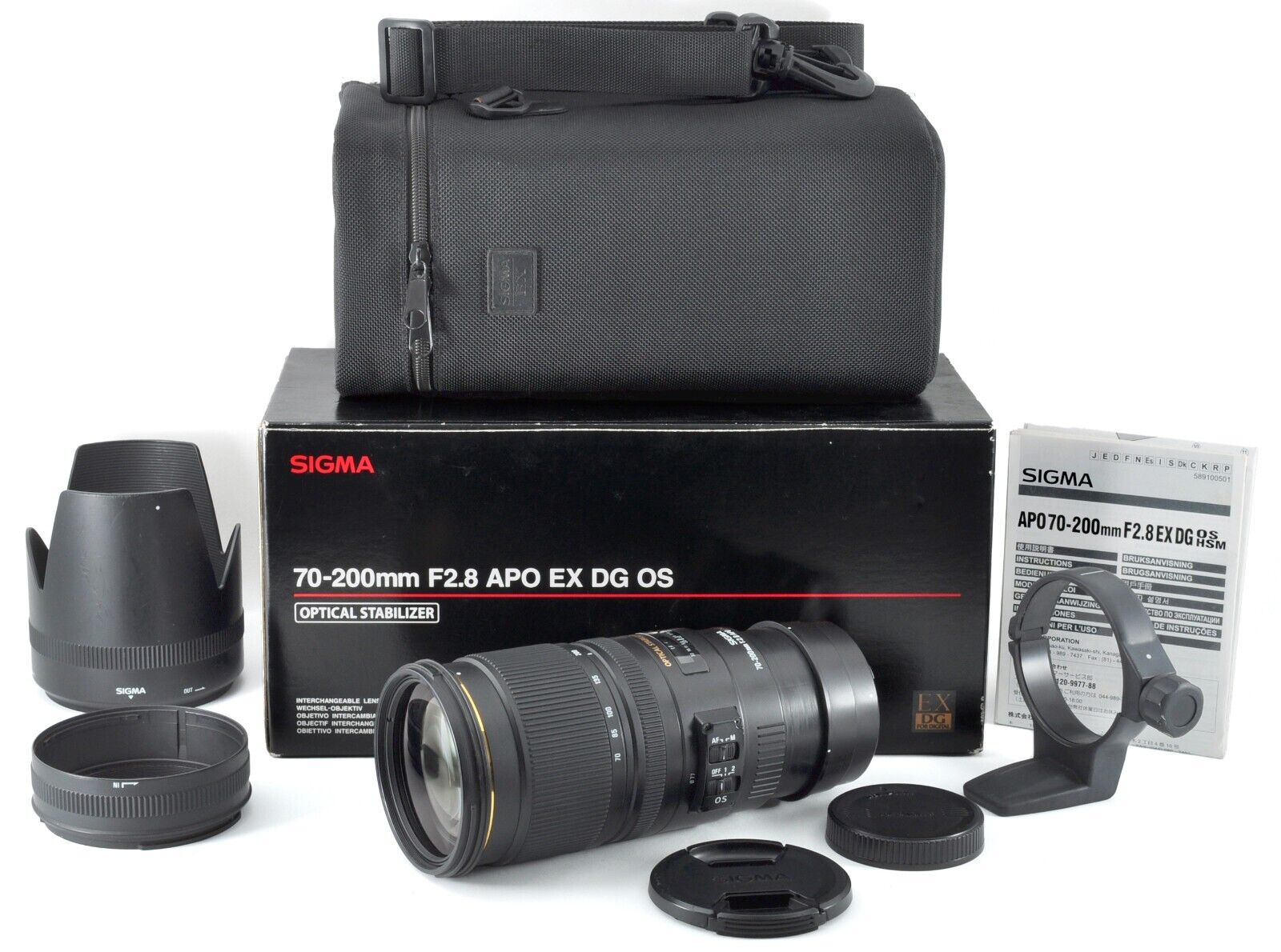 Canon Fit SIGMA APO 70-200mm F2.8 EX DG OS HSM Lens [Boxed Canon Fit SIGMA APO 70-200mm F2.8 EX DG OS HSM Lens [Boxed