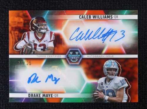 2023 Bowman's Best University Caleb Williams Drake Maye #DA-WM