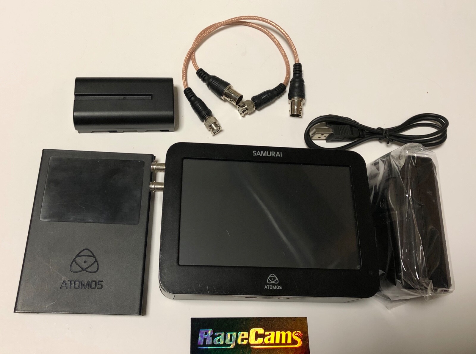 Atomos Samurai HD-SDI Recorder Includes 128GB Solid State Drive Battery+Charger