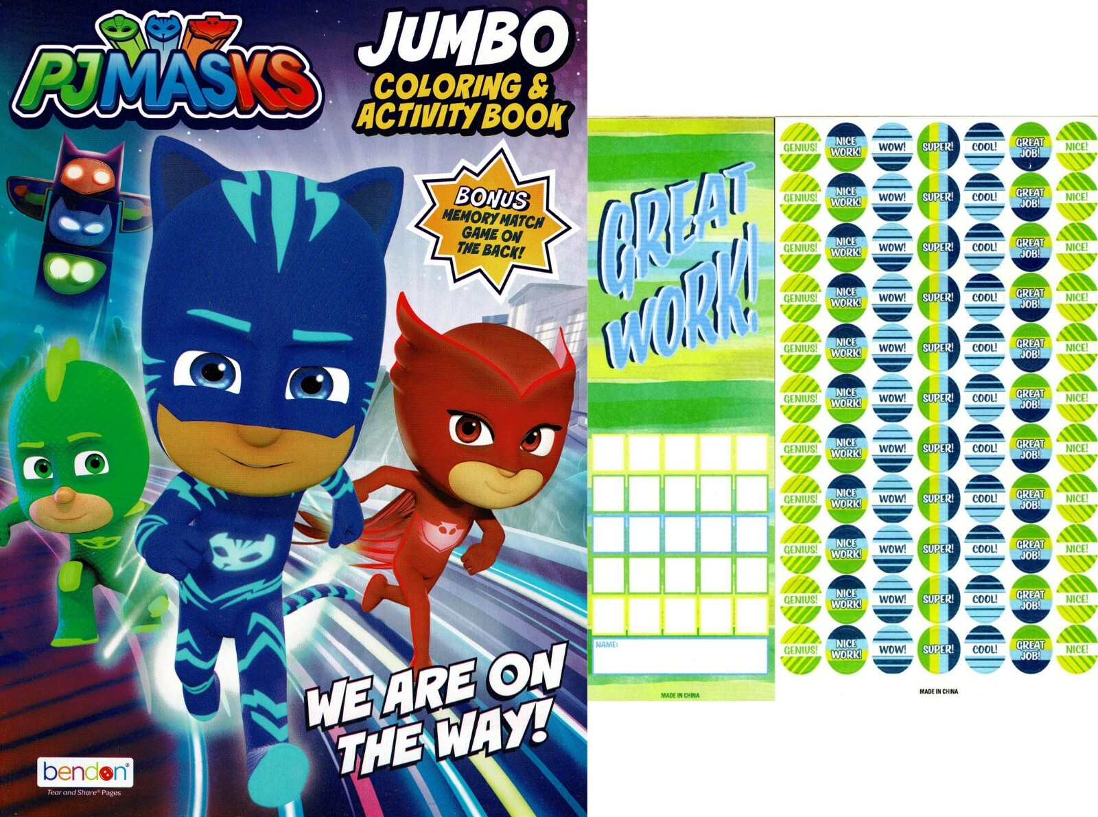 PJ Masks - We are on the Way - Jumbo Coloring & Activity