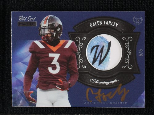 2021 Wild Card MATTE Caleb Farley #MTA-16