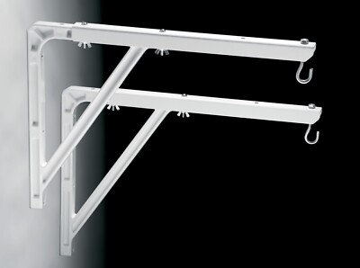 DA-LITE 40933 - #23 WALL HANGING BRACKETS - PAIR - WHITE - AUTHORIZED DEALER