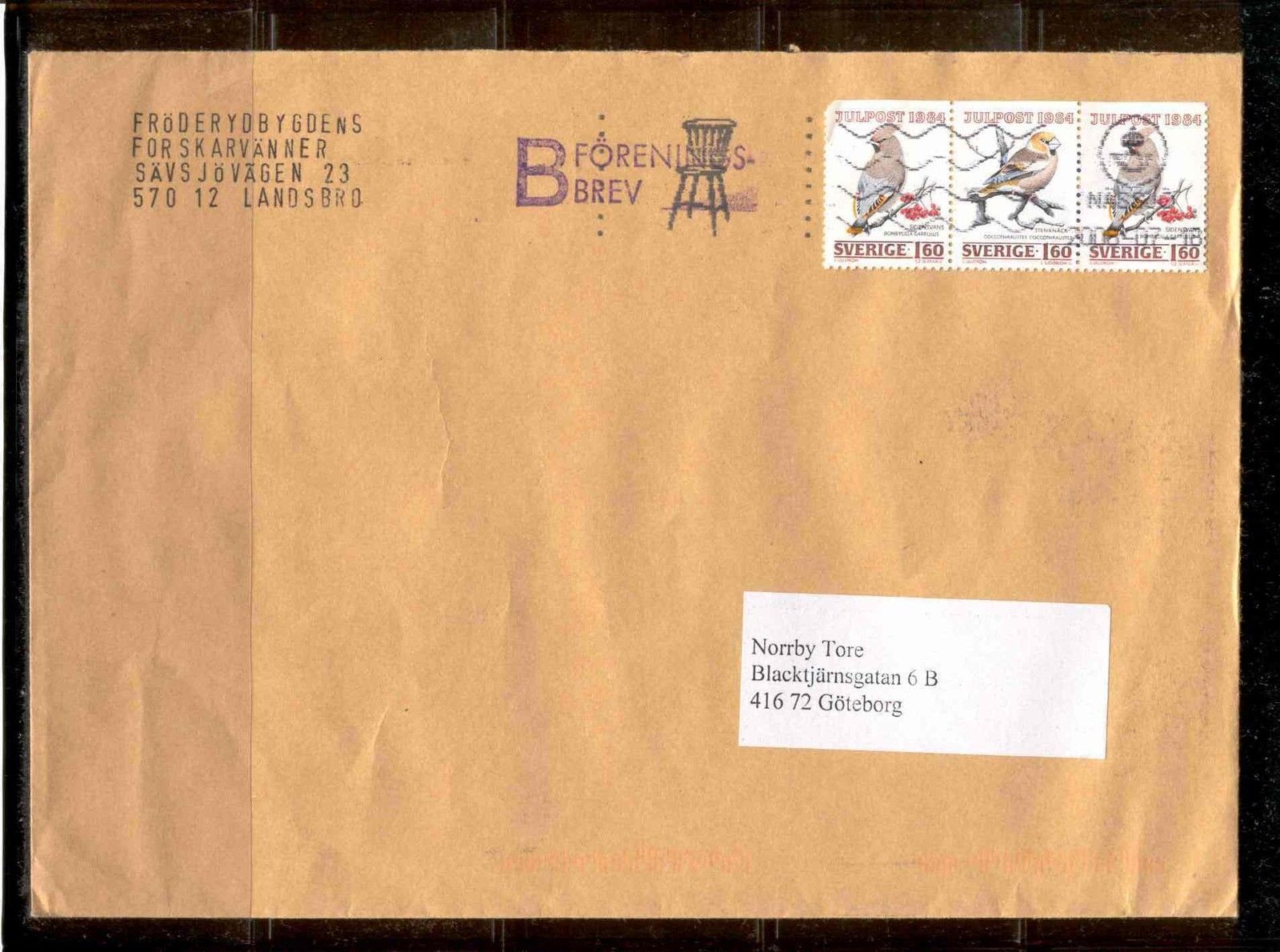 Cubierta de aves Sellos de Suecia