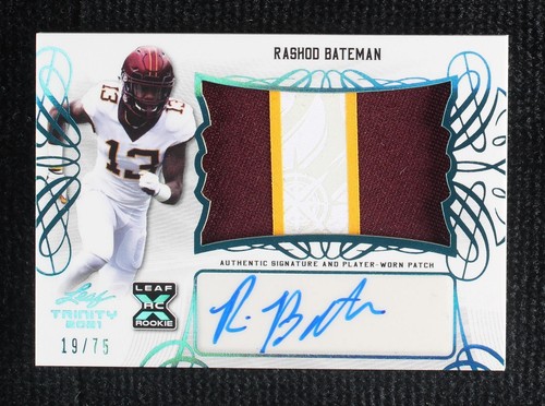 2021 Leaf Trinity Rashod Bateman #PA-RB2