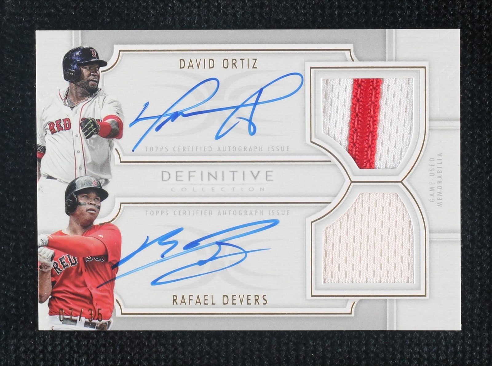 2020 Topps Definitive Collection - Dual Autograph Relic Collection #DAR ...
