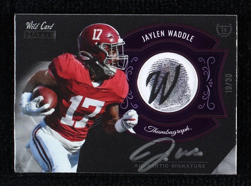 2021 Wild Card MATTE Jaylen Waddle #MTA-12