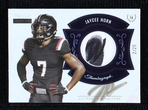 2021 Wild Card MATTE Jaycee Horn #MTA-15