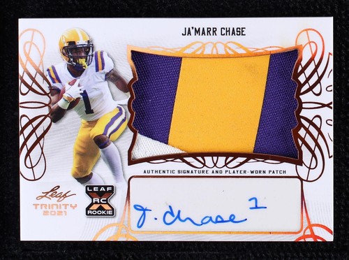 2021 Leaf Trinity Ja'Marr Chase #PA-JMC
