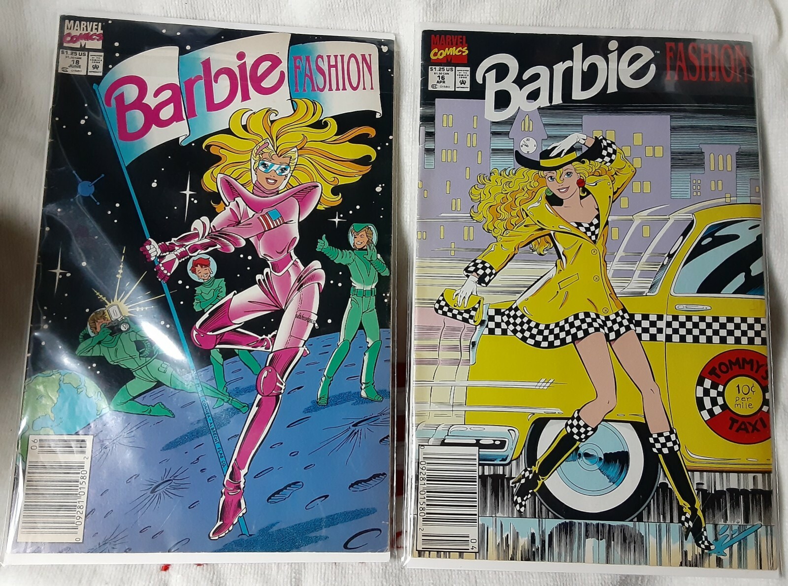 MARVEL COMICS NEWSSTAND EDITION BARBIE FASHION COMIC BOOKS