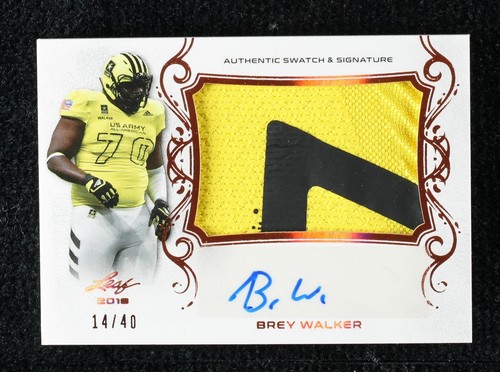 2018 Leaf Metal U.S. Army All-American Bowl Brey Walker #PA-BW1