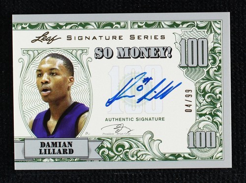 2012 Leaf Signature Series - Damian Lillard #SM-DL1