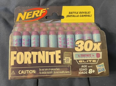 Nerf Fortnite Official 30x Darts Royale Blue Elite Refill Pack Battle NEW