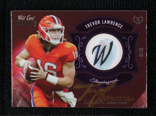 2021 Wild Card MATTE Trevor Lawrence #MTA-1