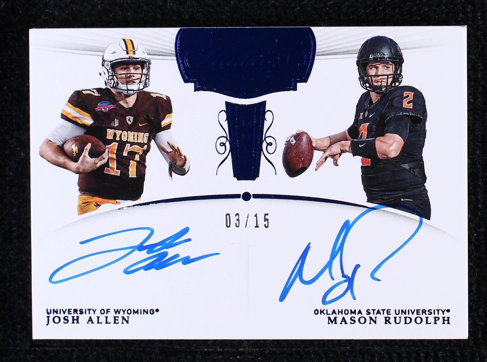 2018 Panini Flawless Collegiate Josh Allen Mason Rudolph #6
