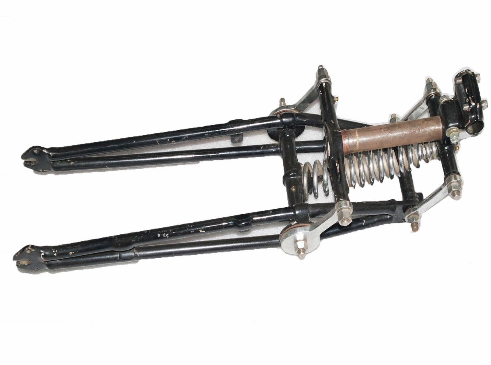 BSA 250cc C10 C11 B21 1938 Complete Springer Girder Fork Assey Black Chrome 