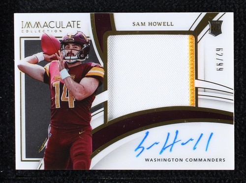 2022 Panini Immaculate Collection Sam Howell #PPR-SHO