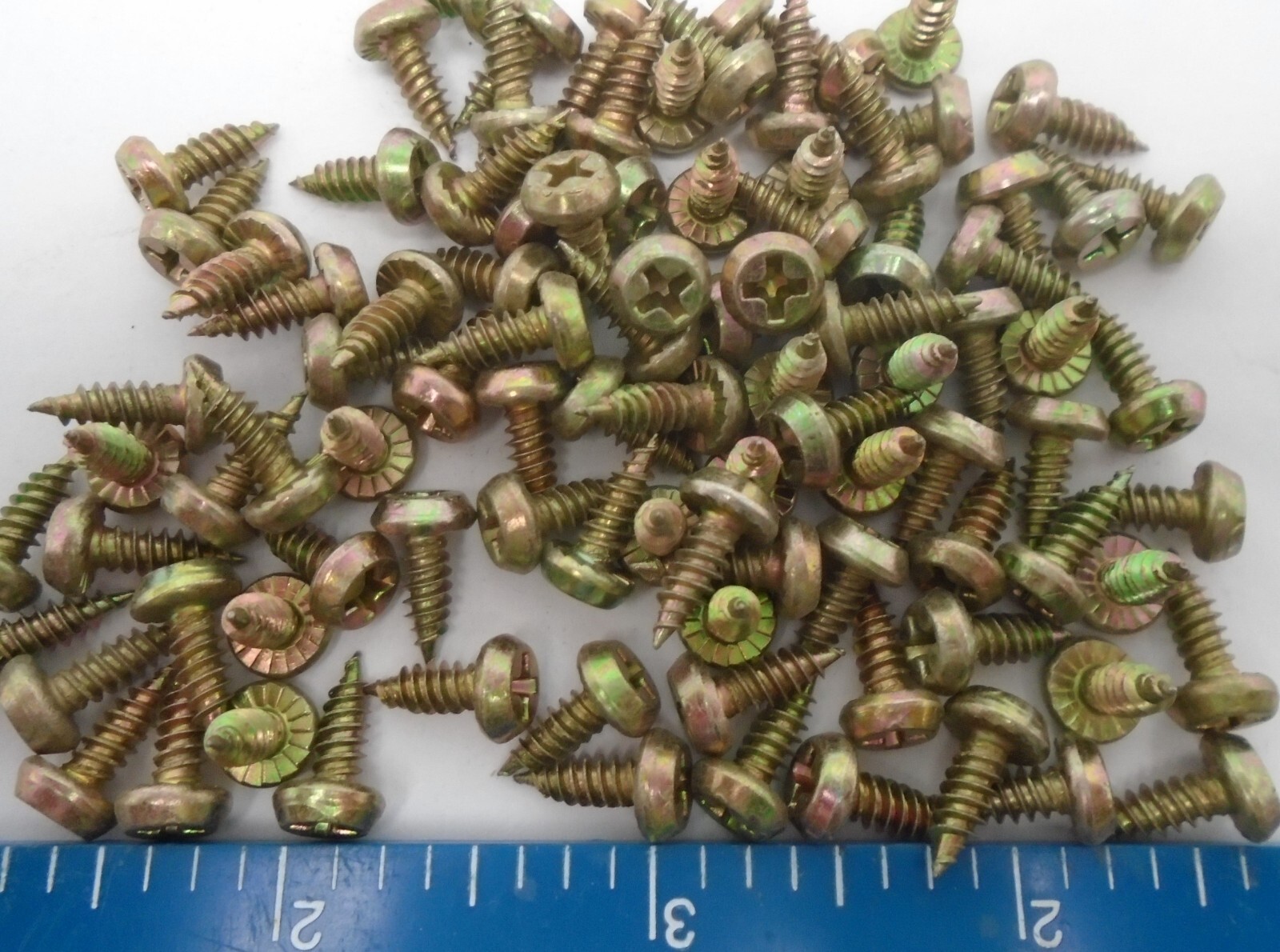 Framing Screw Pan Head X-Fine Yellow Zinc 7 x 7/16 Lot of