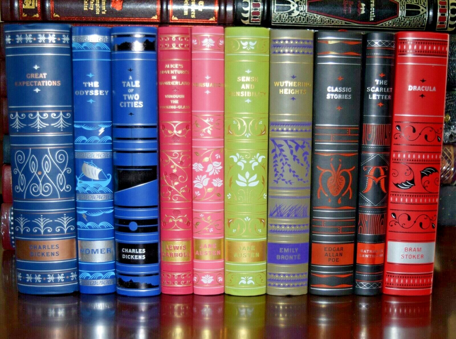 10 Volume Soft Leather Bound With Ribbon Marker Collectible