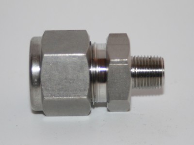 1/2'' Tube X 1/8'' MNPT 316ss Male Connector Fitting Ham-Let  768LSS1/2X1/8