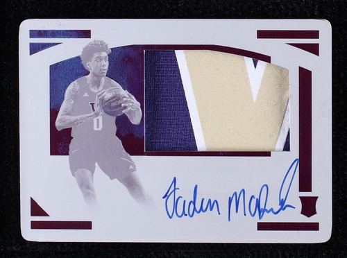 2020-21 Panini National Treasures Jaden McDaniels RC Patch