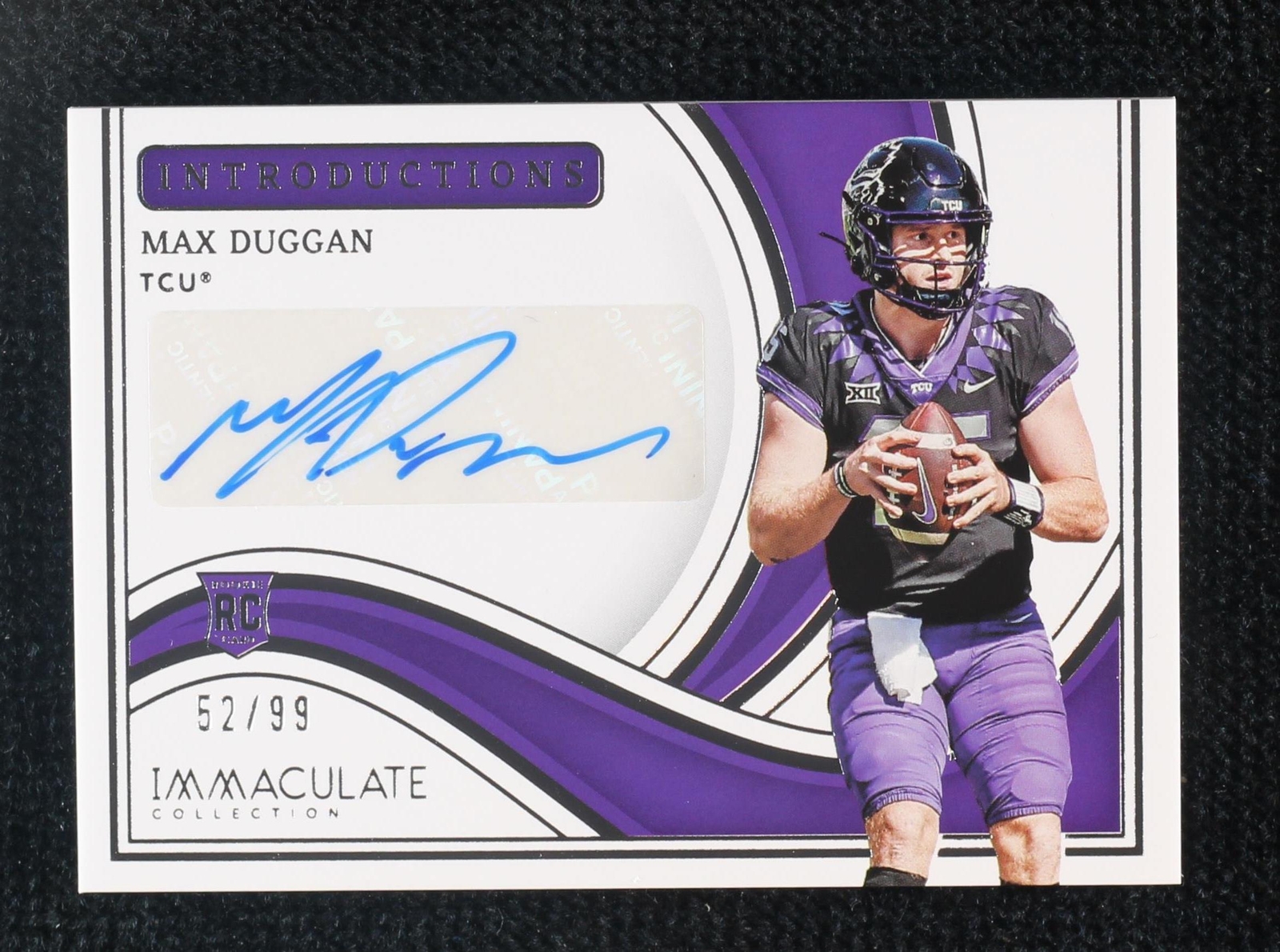 2023 Panini Immaculate Collection Collegiate Max Duggan #II-MD