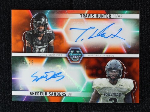 2023 Bowman's Best University Shedeur Sanders Travis Hunter #DA-HS