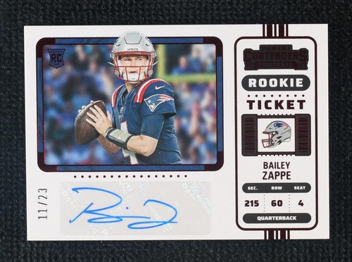 2022 Panini Zenith Bailey Zappe #104