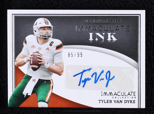 2022 Panini Immaculate Collection Collegiate Tyler Van Dyke #IN-TVD