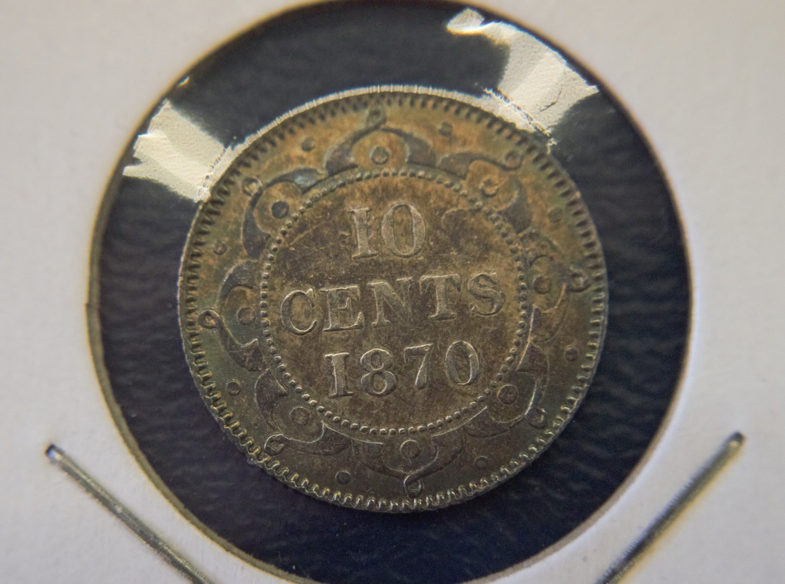 1870   Newfoundland   High  Grade (au. to Unc.)  Ten   Cents.