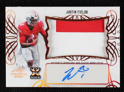 2021 Leaf Trinity Justin Fields #PA-JF1