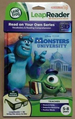 LeapFrog ~ NEW LeapReader 3D Interactive Book ~Disney Pixar Monsters University