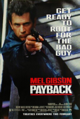 PAYBACK MOVIE POSTER 2 Sided ORIGINAL FINAL 27x40 MEL GIBSON MARIA BELLO