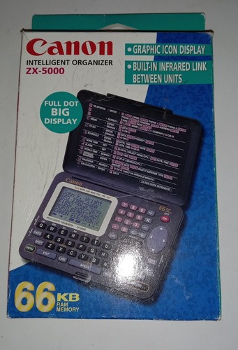 Canon ZX-2000 Electronic Organiser Calender Calculator WORKS