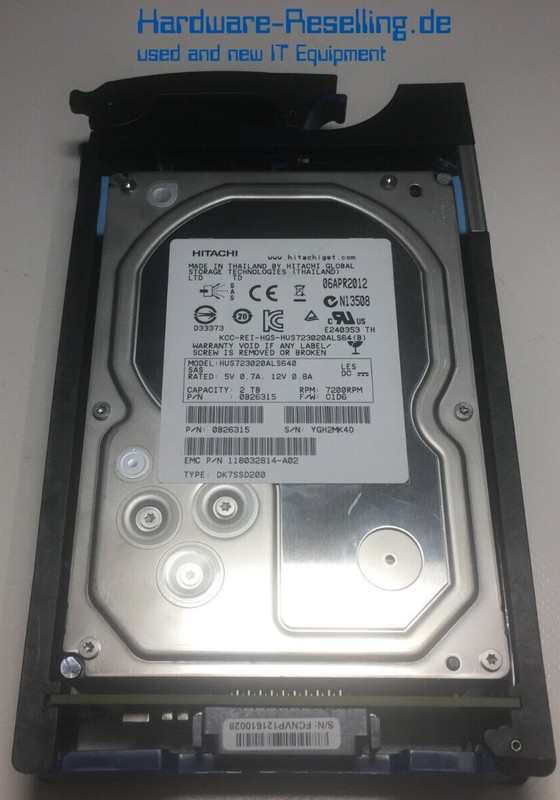 Hitachi Emc 2tb Sas Fc 3,5