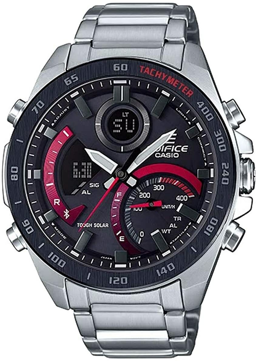 Pre-owned Casio Edifice Bluetooth Tough Solar Ecb-900db-1a Chronograph From Japan F/s